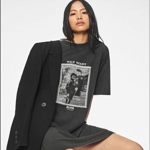 Anine Bing Harley Mohawk Tee Dress - XS